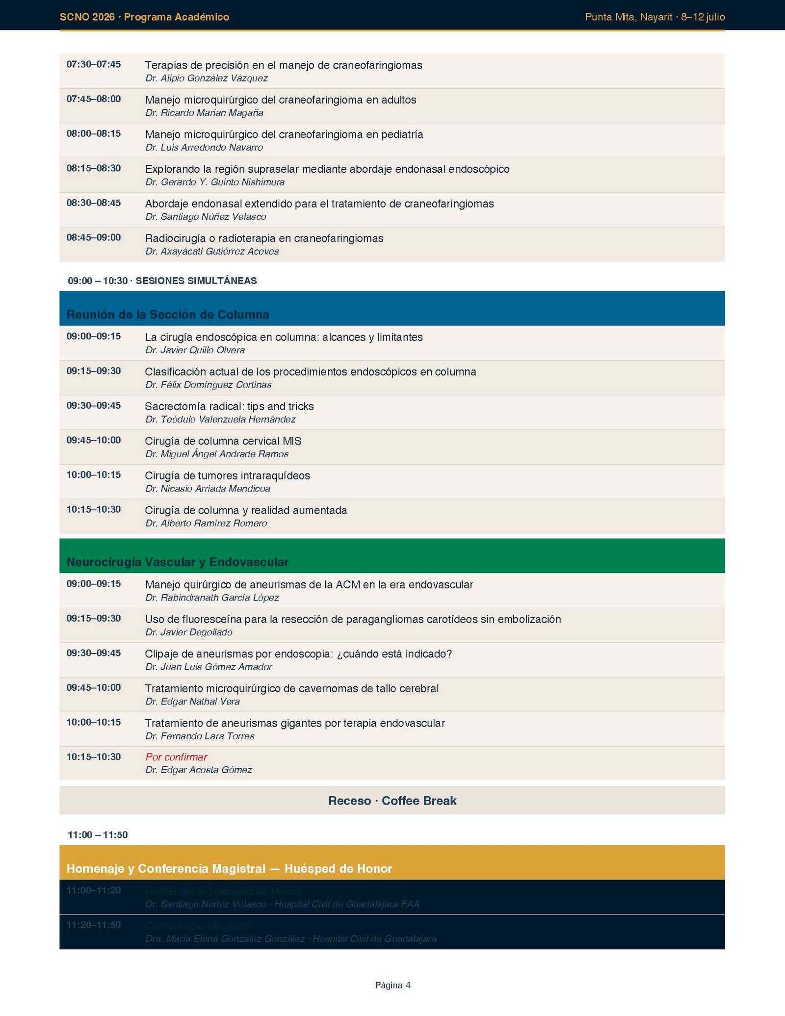 Programa Página 4