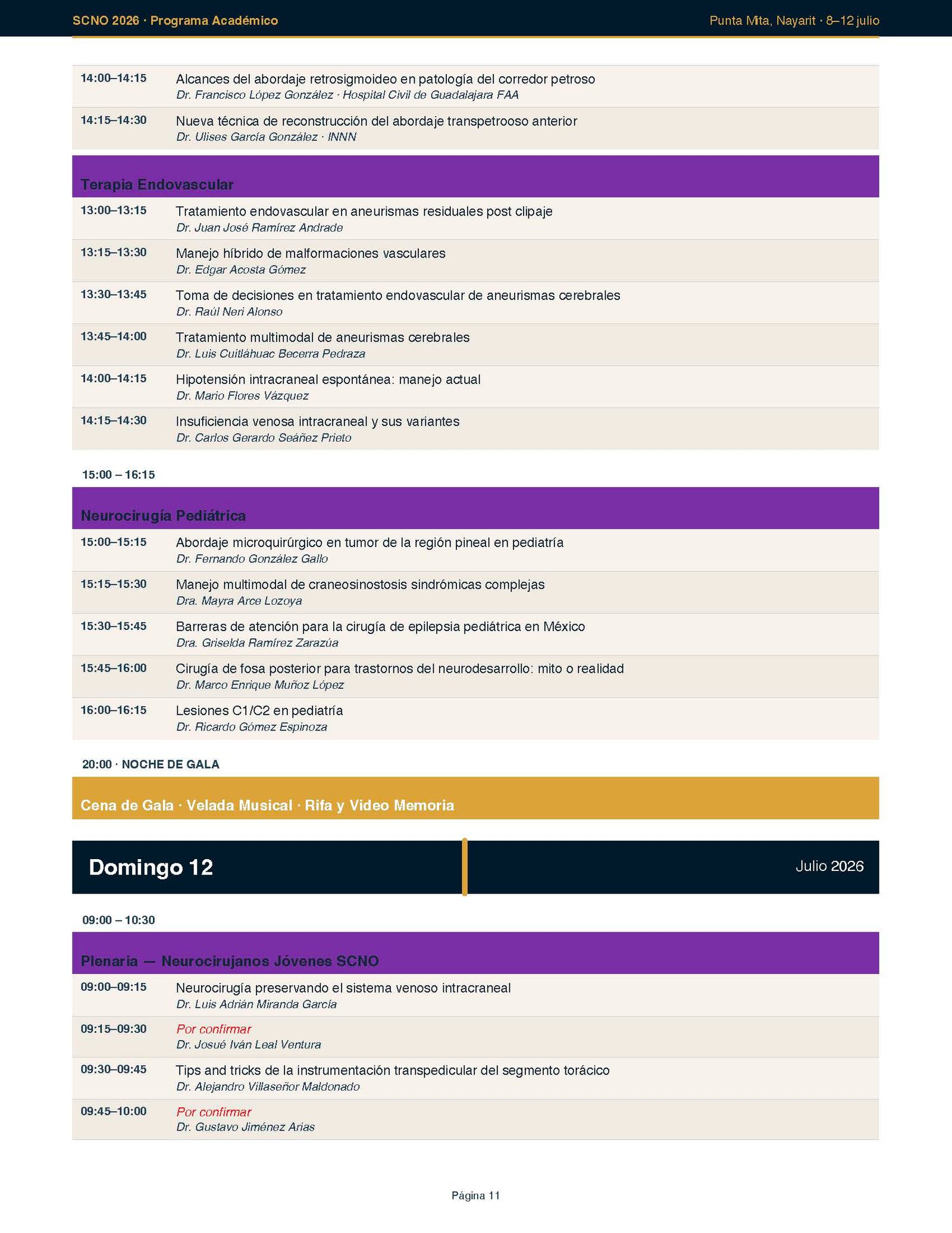 Programa Página 11